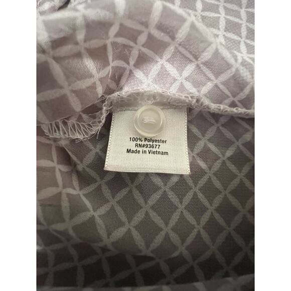 ana Petite Long Sleeve Sheer Blouse - Picture 5 of 5